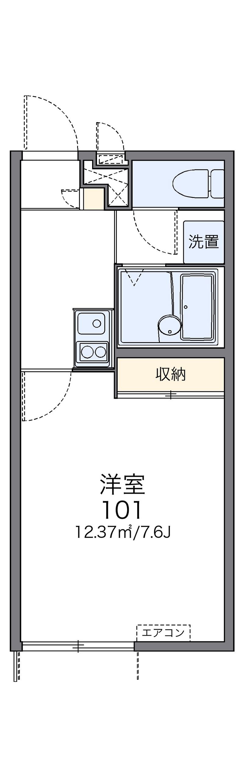 レオパレスソレイユ２２ 間取図
