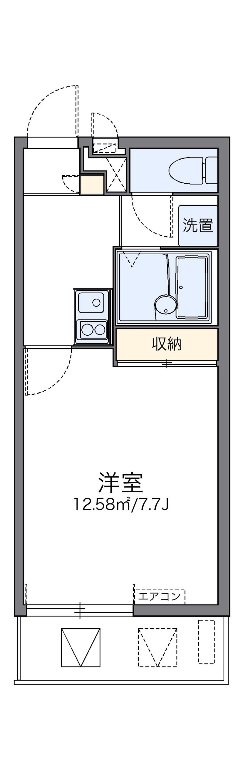 レオパレストシミ 間取図