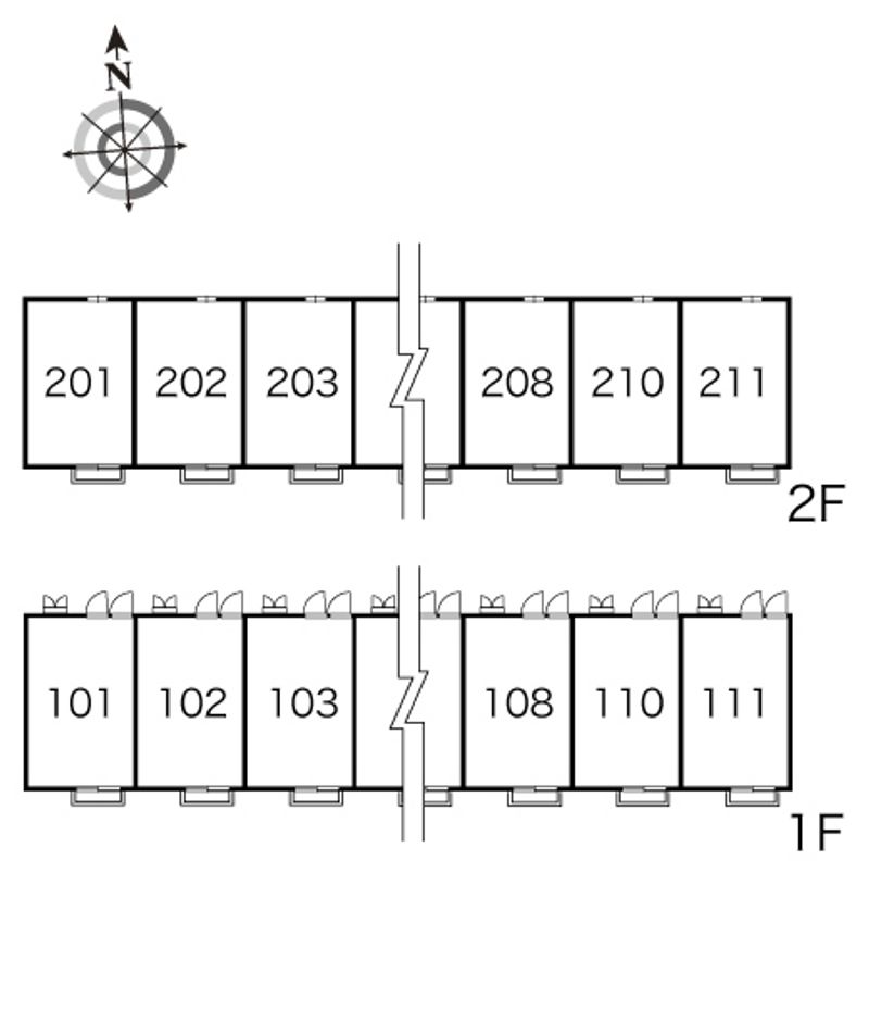 レオパレスマリーゴールド 間取配置図