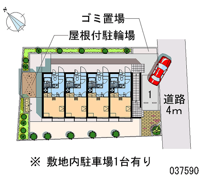 レオパレスＭ＆Ｓ 区画図