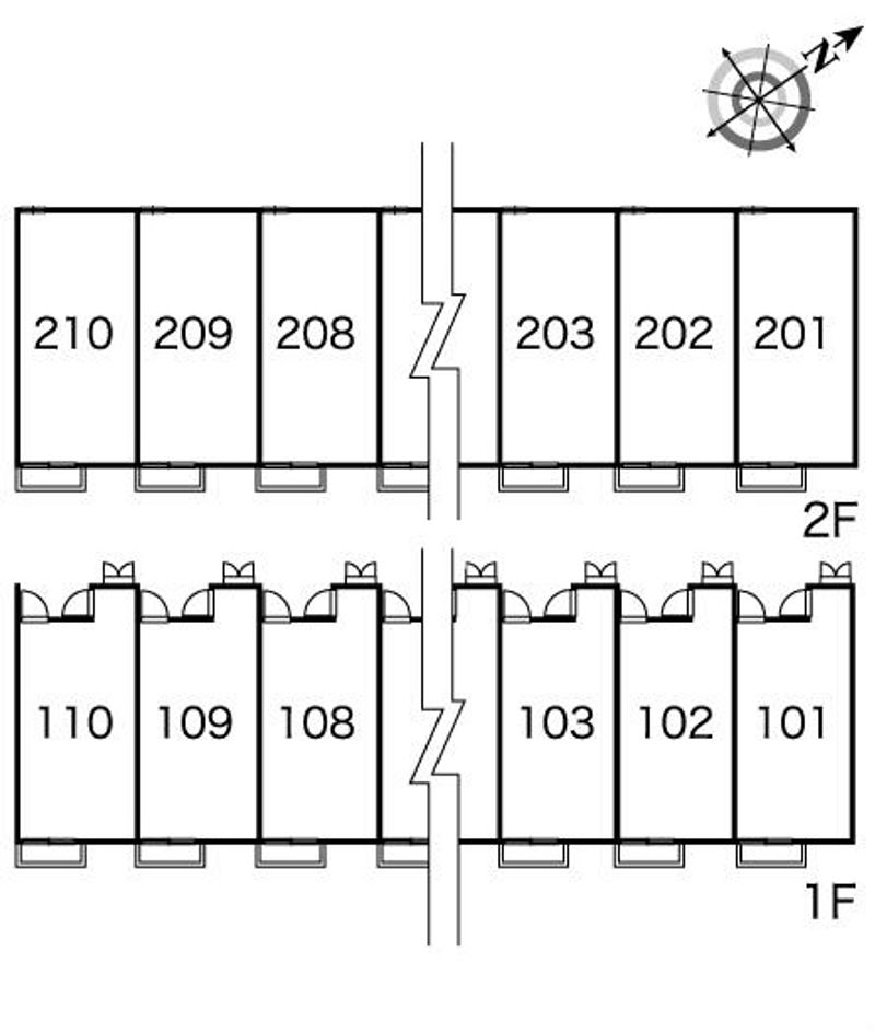 レオパレスコンフォールＫ 間取配置図