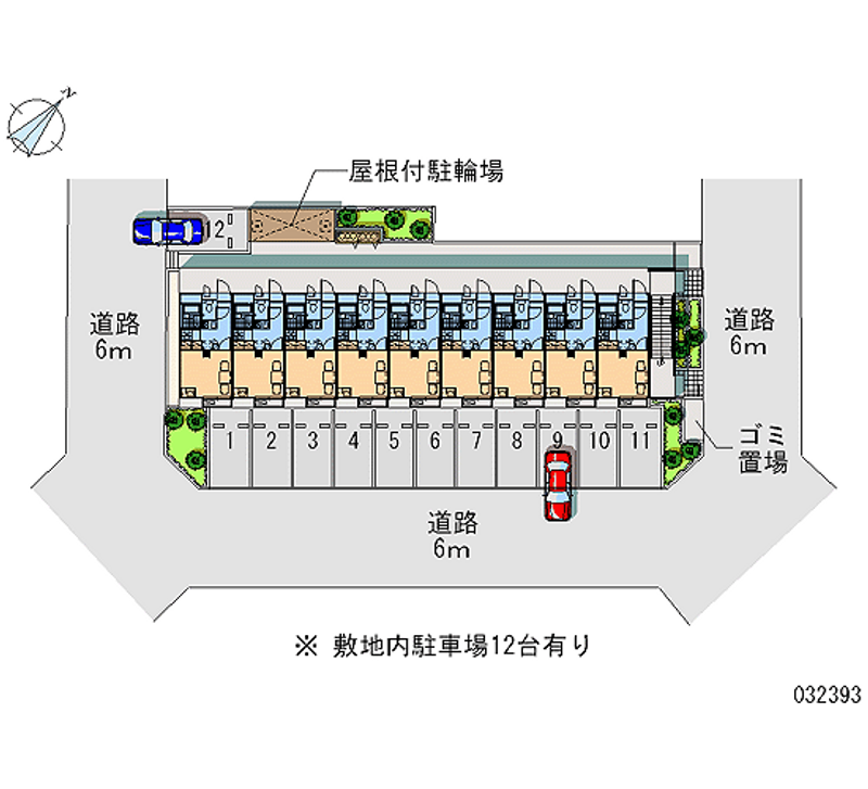 レオパレス貝塚 月極駐車場