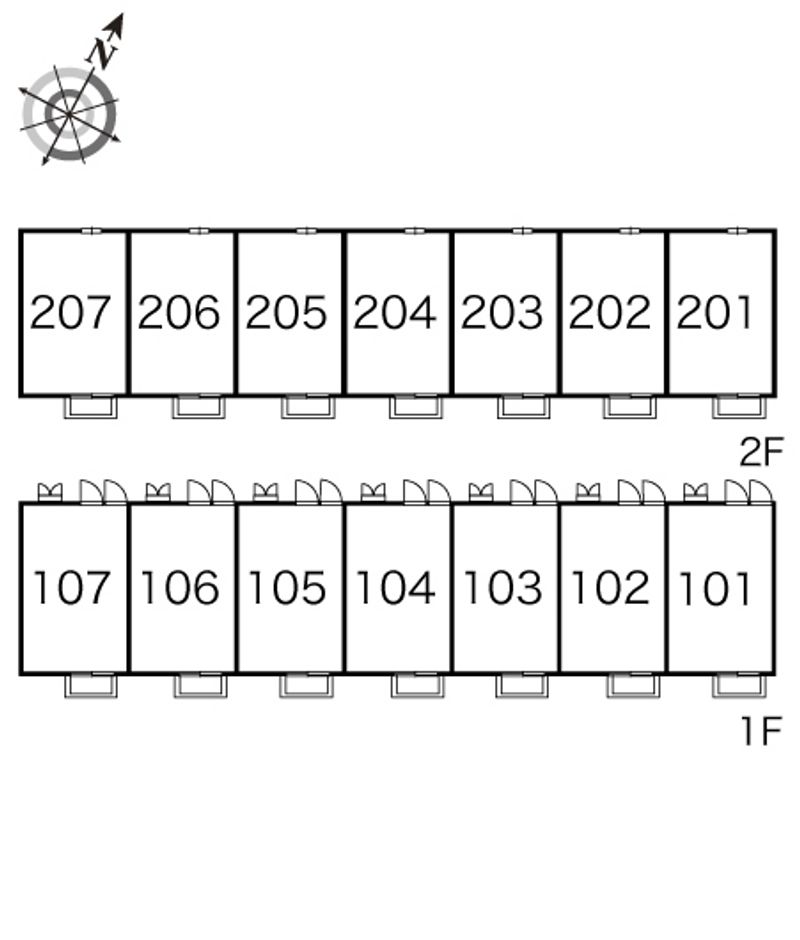 レオパレスしらべ 間取り配置図