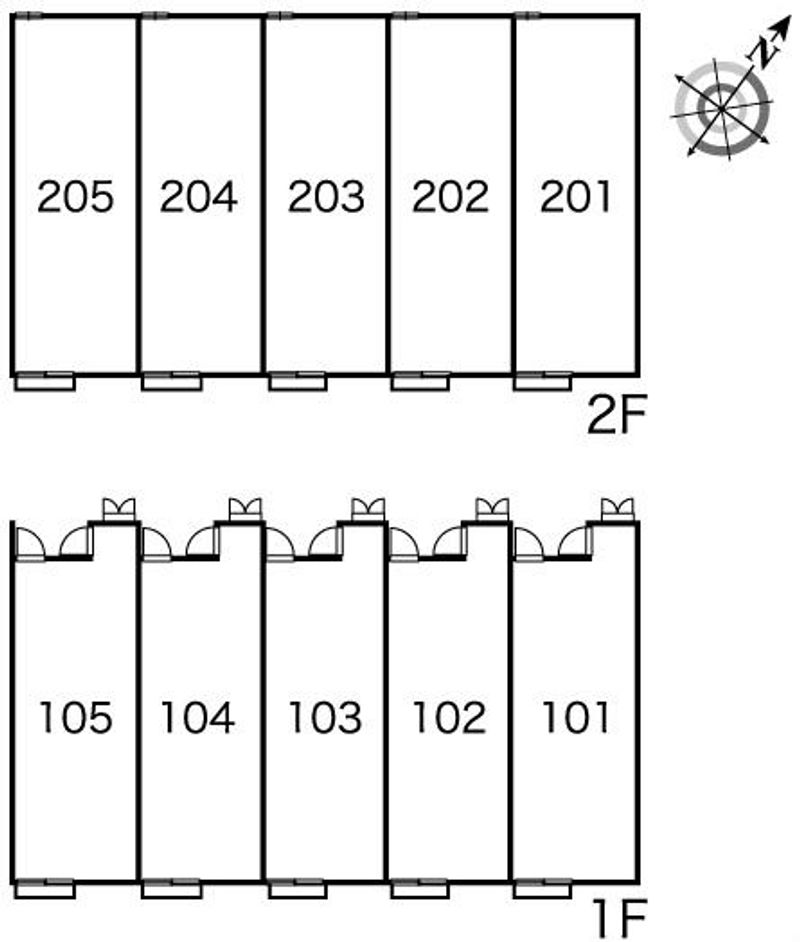 レオパレスＲｅｓｅｒｖｅⅡ 間取配置図