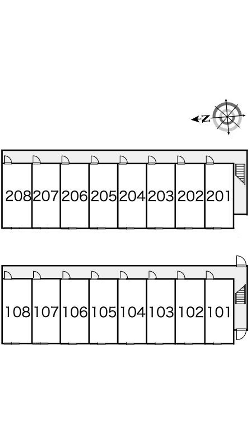 レオパレスシャルマンⅢ 間取配置図