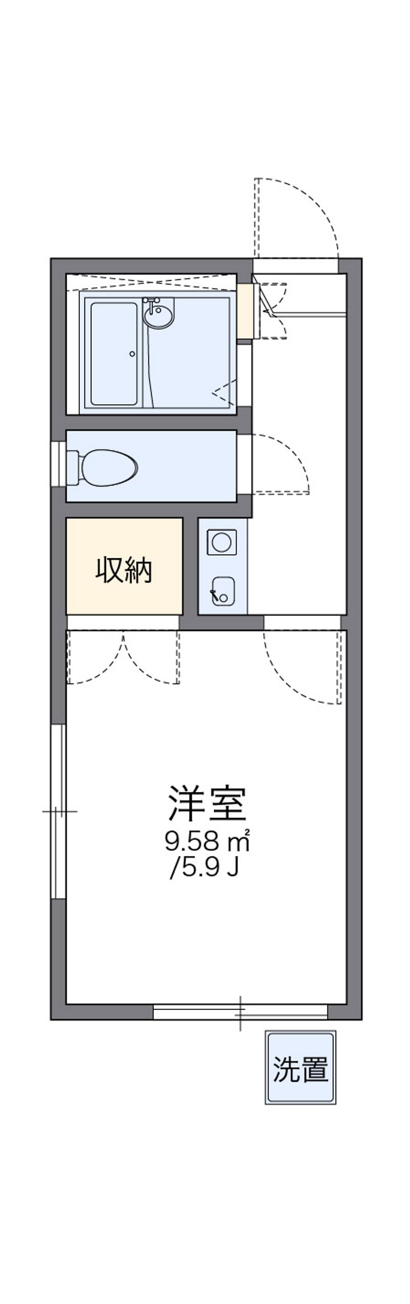 レオパレス川合Ｂ 間取図