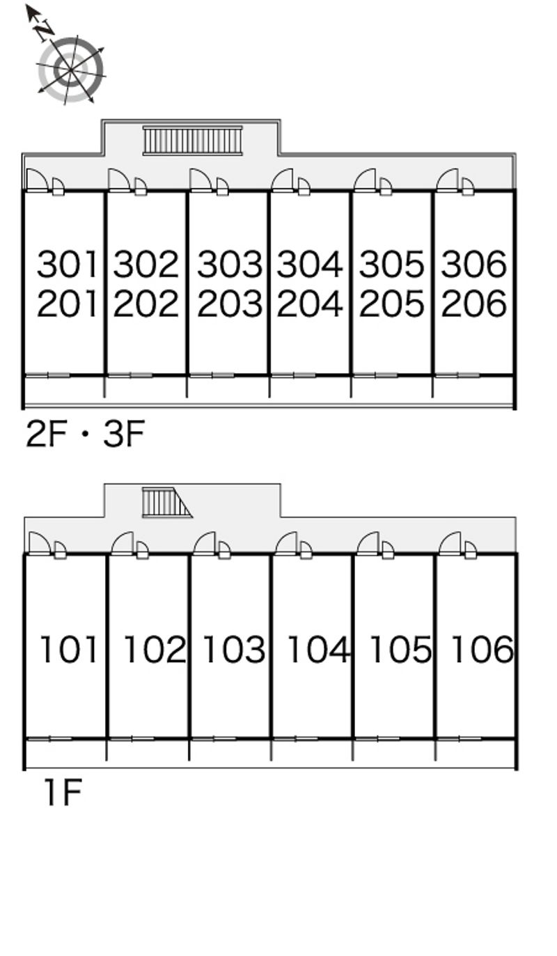 レオパレスクレインⅡ 間取り配置図
