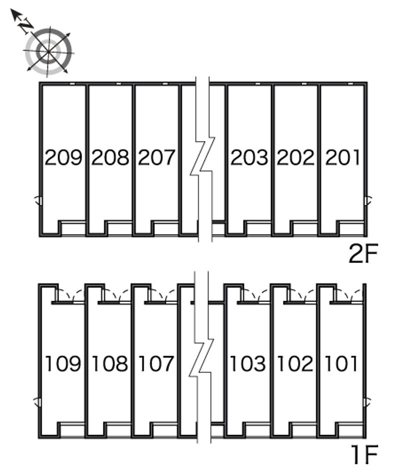 レオネクスト福室南 間取配置図