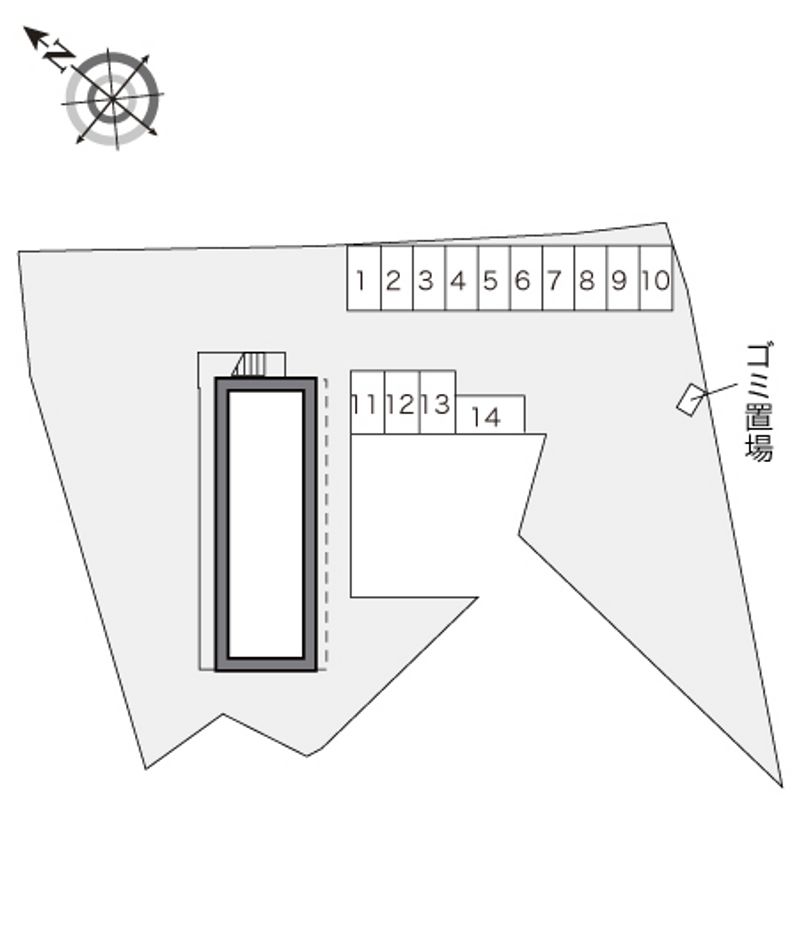 レオパレスアムール 配置図