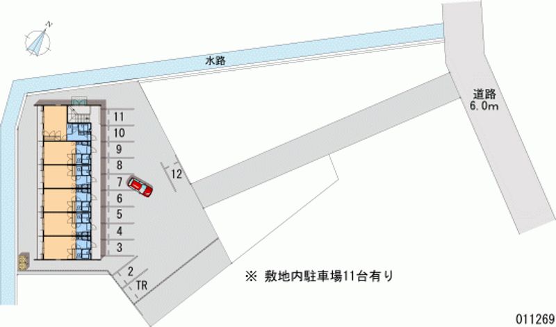 レオパレス黒瀬 月極駐車場