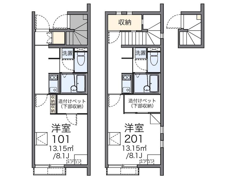 レオネクストセントラルささ山 間取図