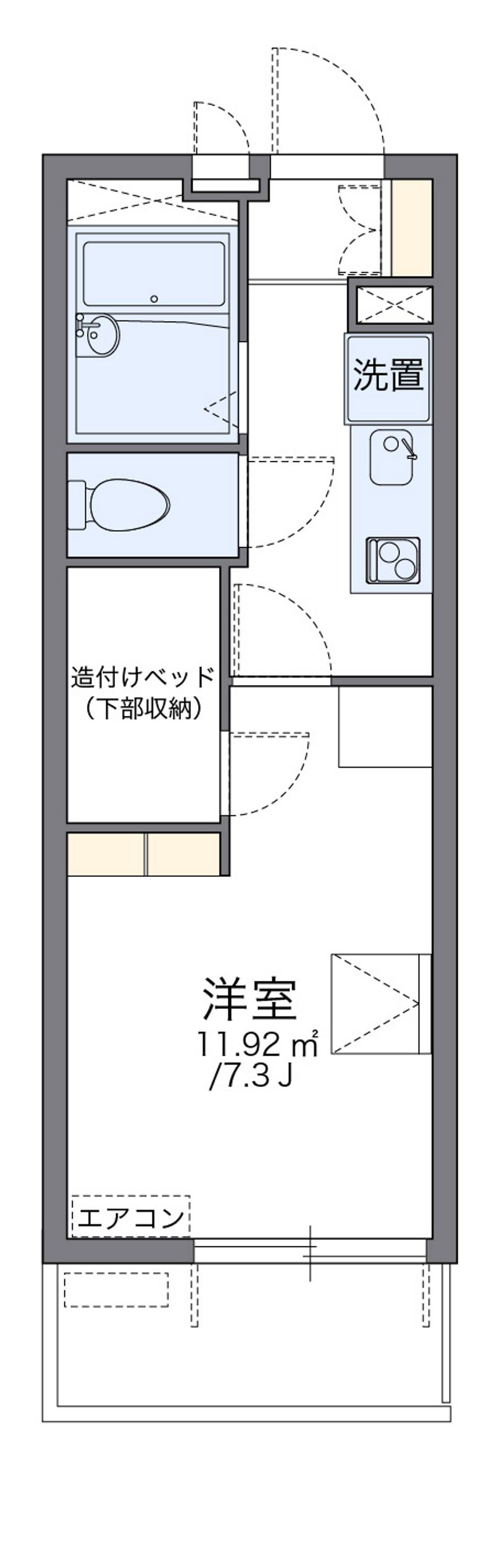 レオパレスせんだん 間取り