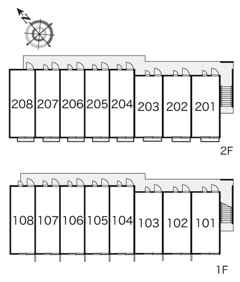 レオパレスシーサイド 間取配置図
