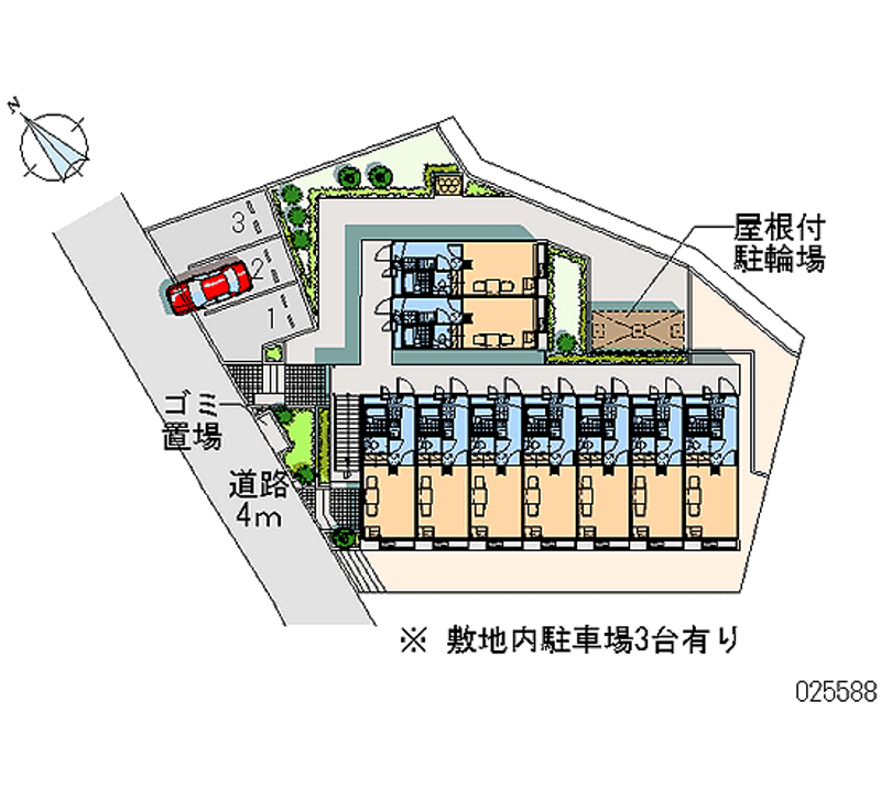 レオパレスハピネス 区画図