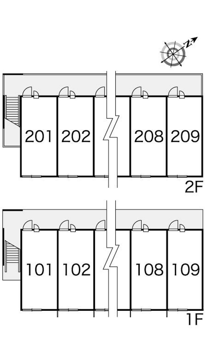 レオパレスニプルワート 間取配置図
