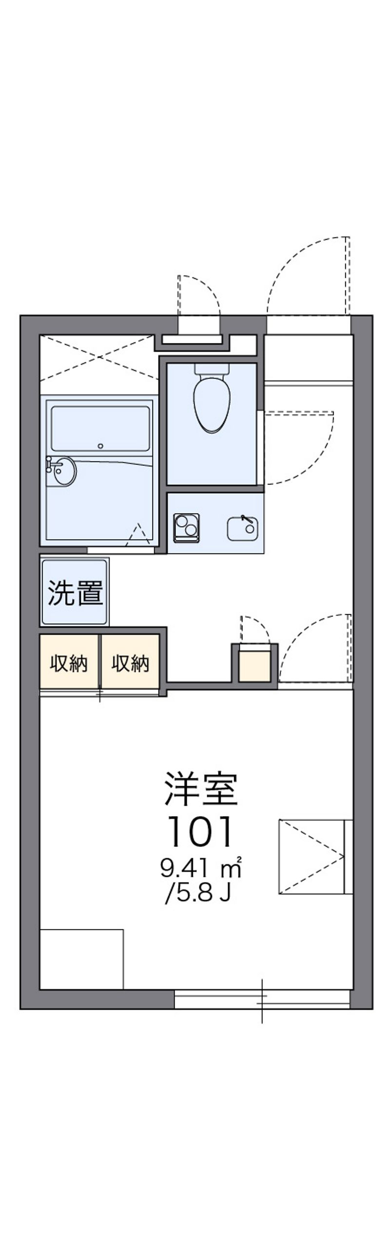 レオパレス光草 間取図
