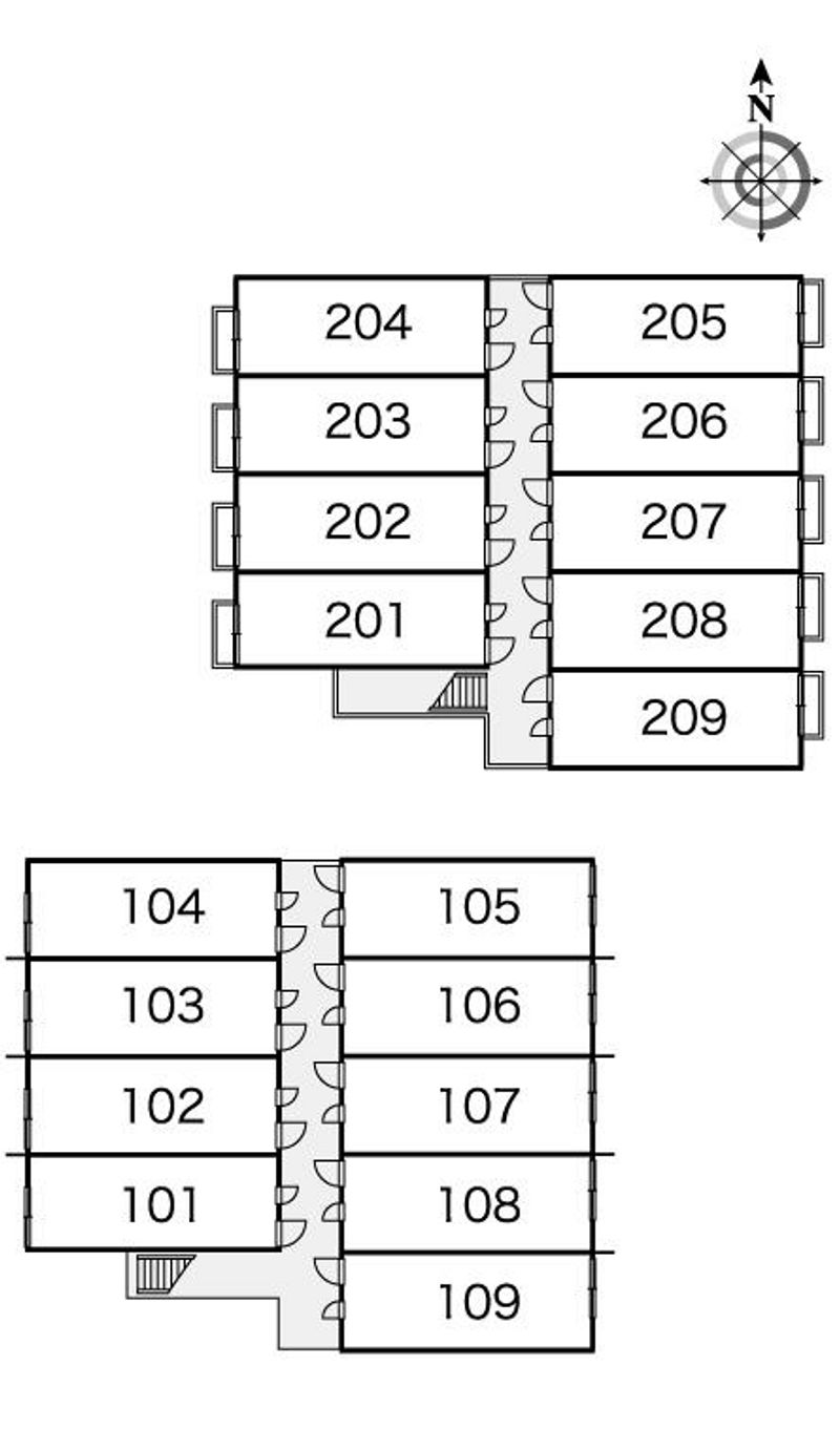 レオパレスディアコート 間取配置図