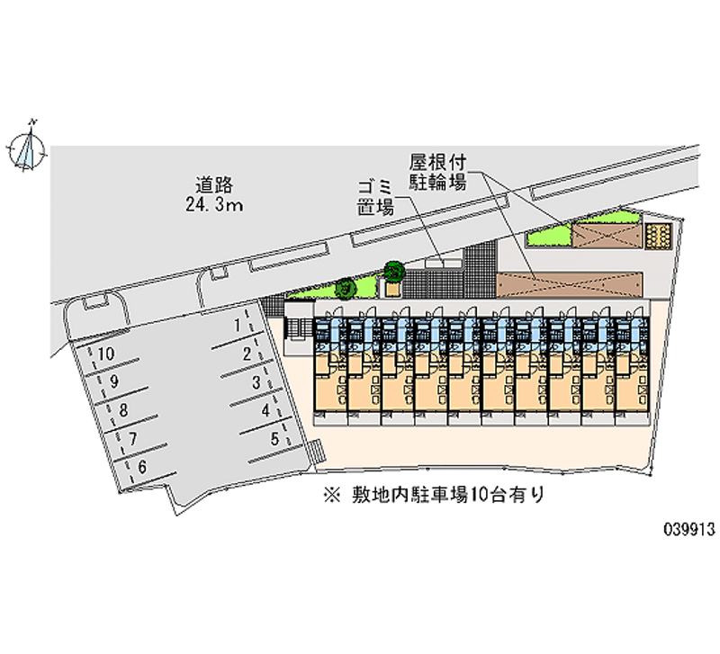 レオパレスＵｒｂａｎ桂坂 区画図
