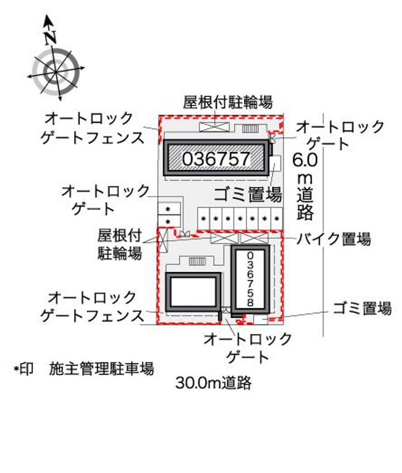 レオパレス庵 配置図