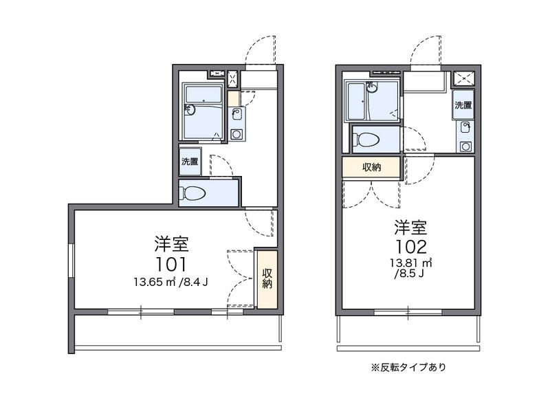 レオパレスホワイエⅢ 間取図