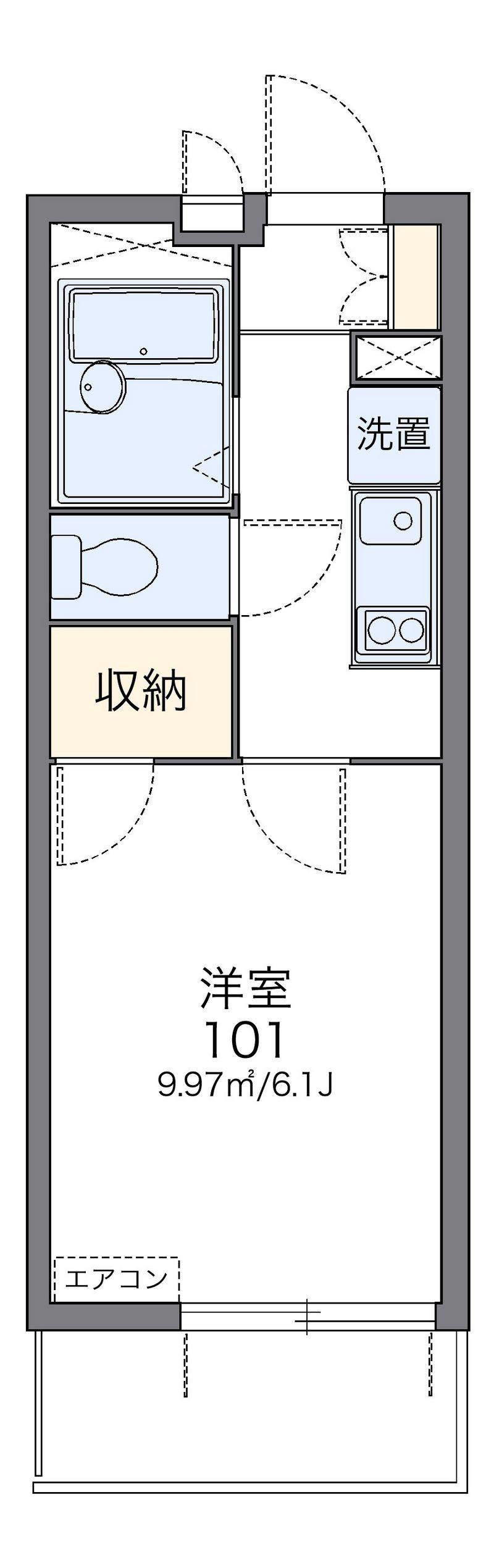 レオパレスアベニューⅡ 間取図