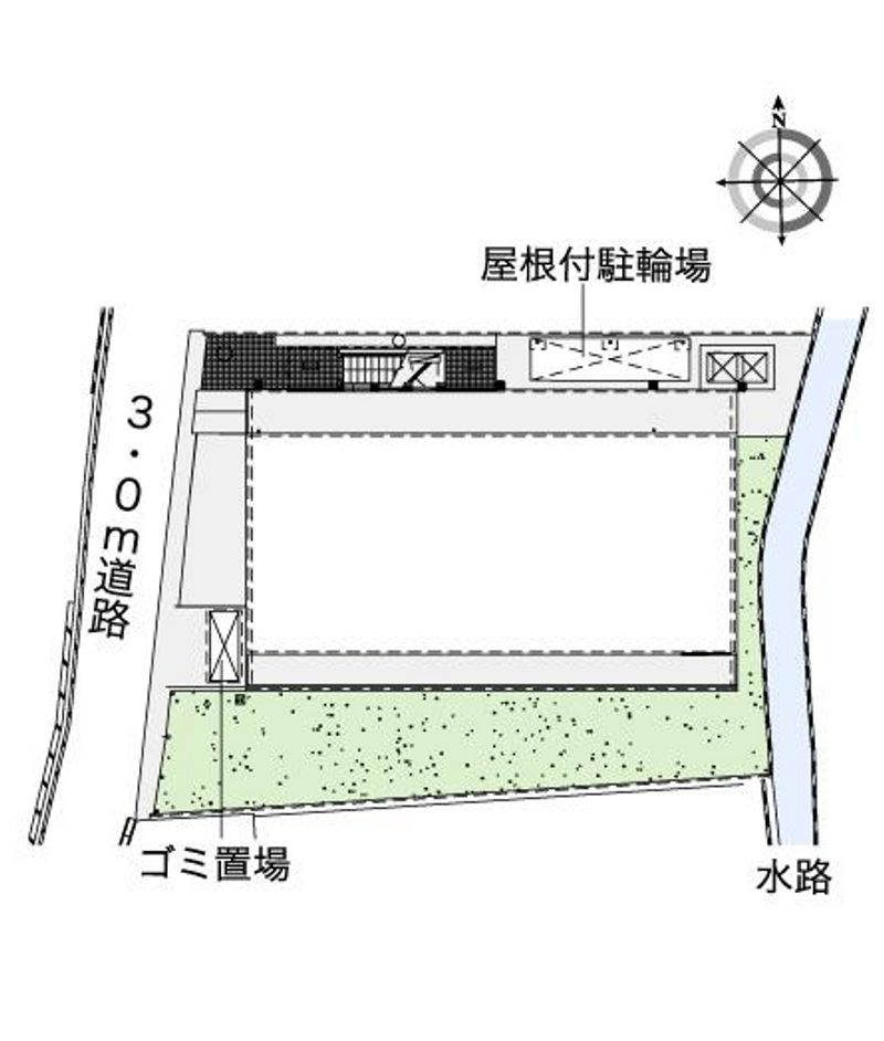 レオパレスエクセル　ケンⅢ 配置図