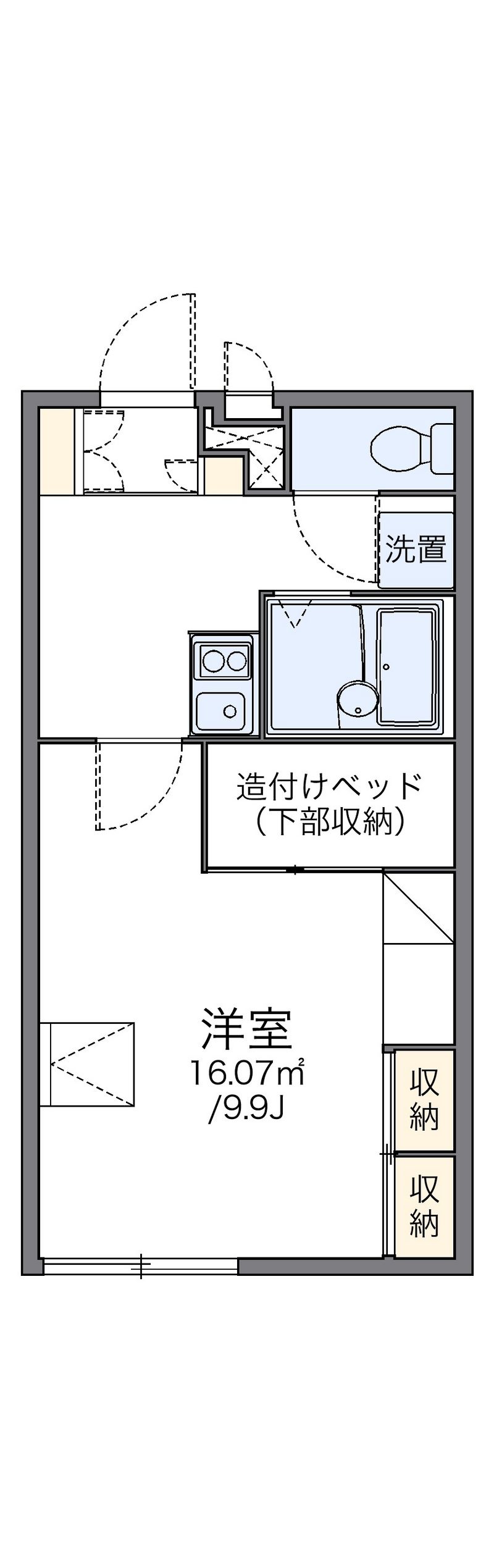 レオパレスのべ 間取図