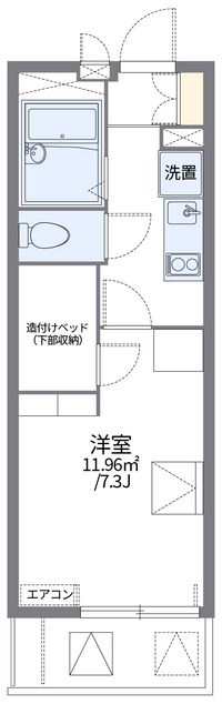 レオパレスカーサフルーレ 間取り図