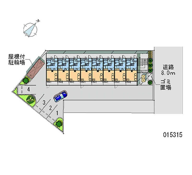 レオパレス豊里 区画図