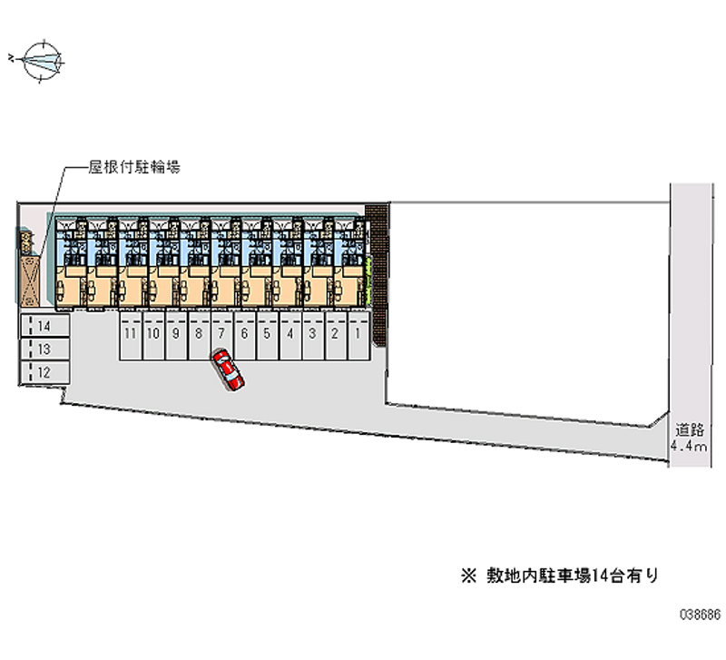 レオパレス二池 月極駐車場