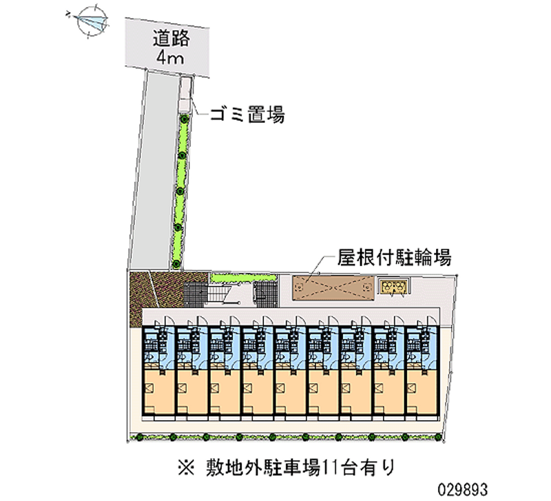 レオパレスオッチモ 月極駐車場