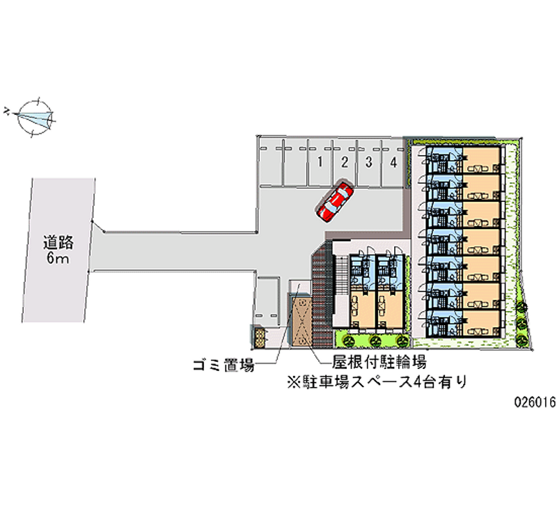 レオパレスホムラ 月極駐車場