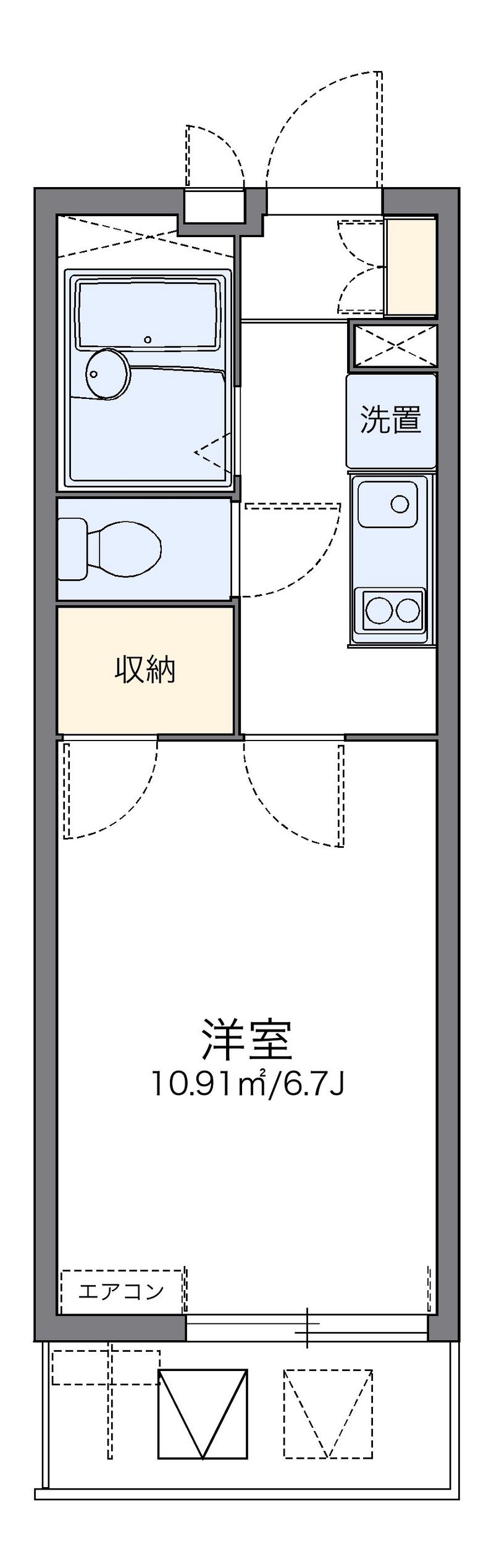 レオパレス小山田 間取り
