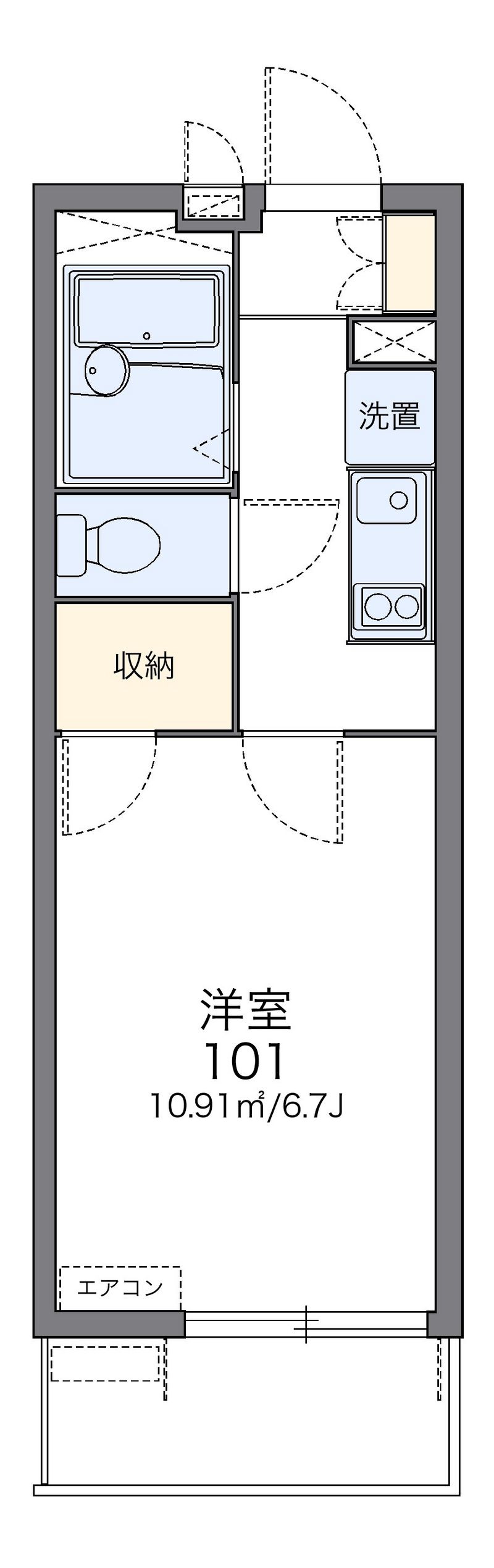 レオパレスＧＯＳＡＭＡＲＵ 間取図