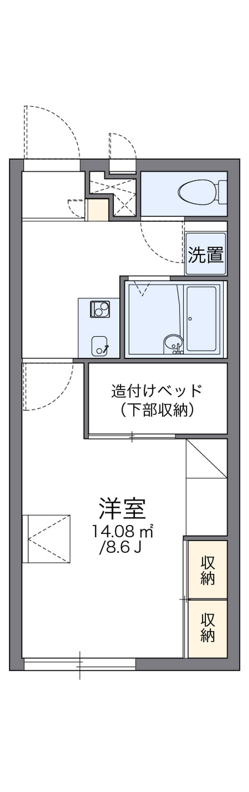 レオパレスグリーングラス 間取図