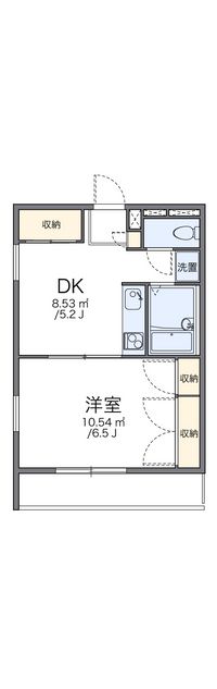 レオパレスクレベール 間取り図