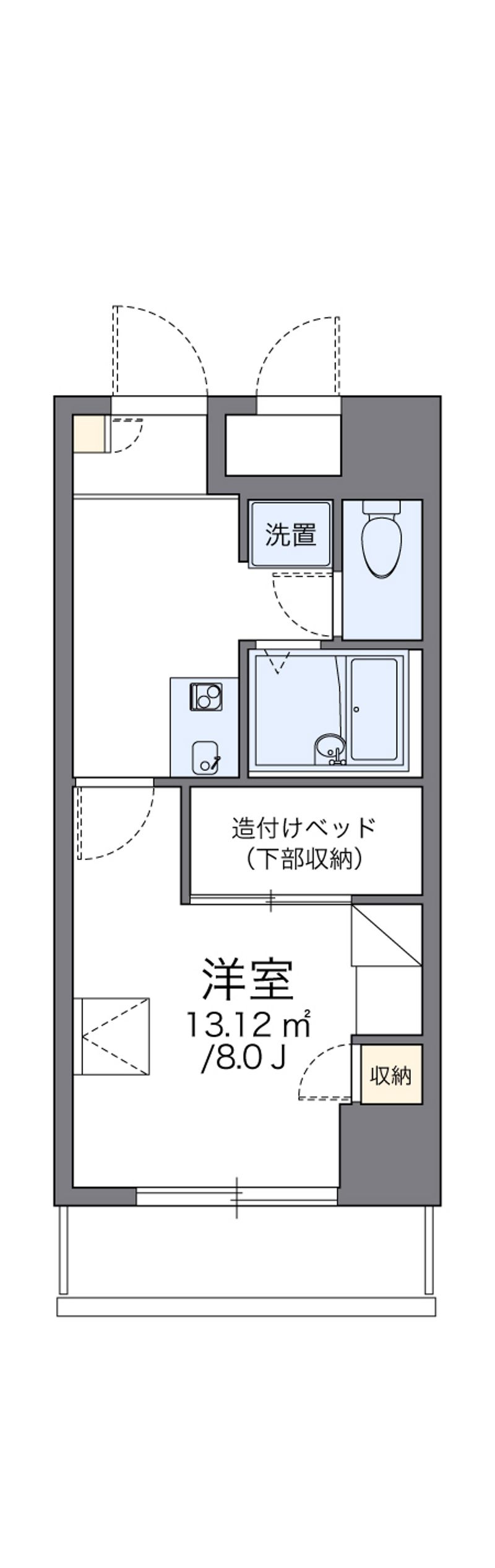レオパレスＯＩビル　Ｕｎｉｏｎ 間取図
