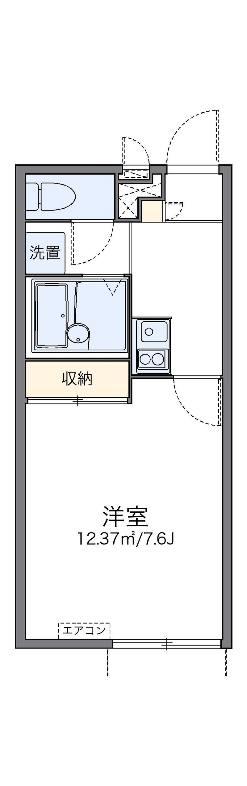 レオパレスオリーブⅢ 間取図