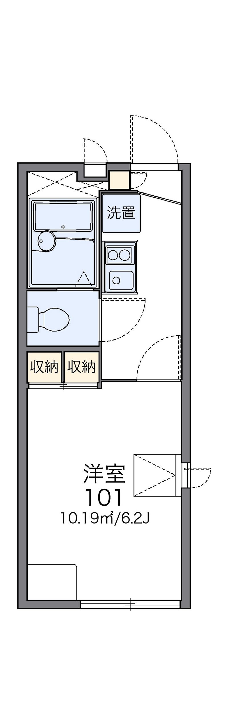 レオパレス千守 間取図