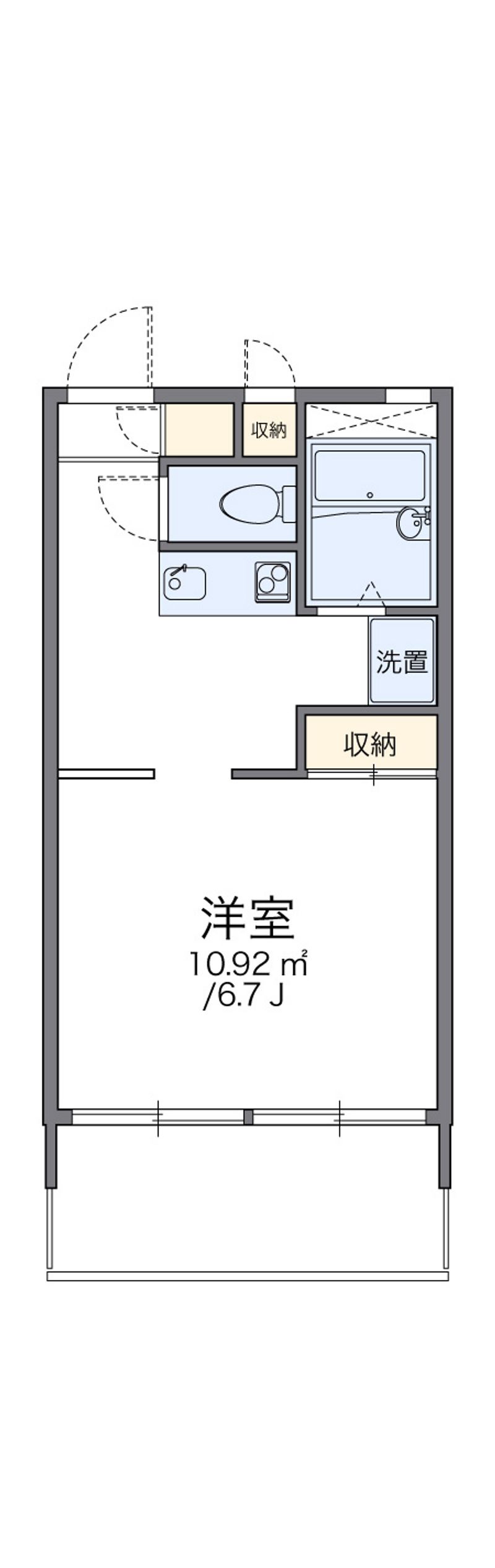 レオパレスほうれんそう２号館 間取図
