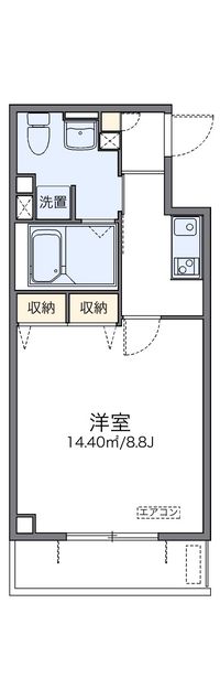 レオパレス香行苑１号 間取り図