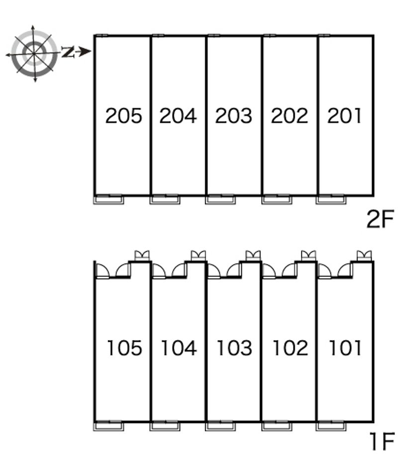 レオパレスパストラル 間取配置図