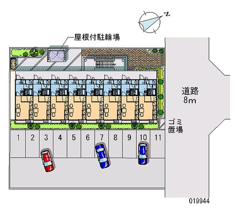 19944月租停车场