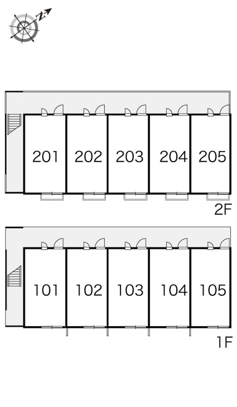 レオパレスやまなみ 間取り配置図