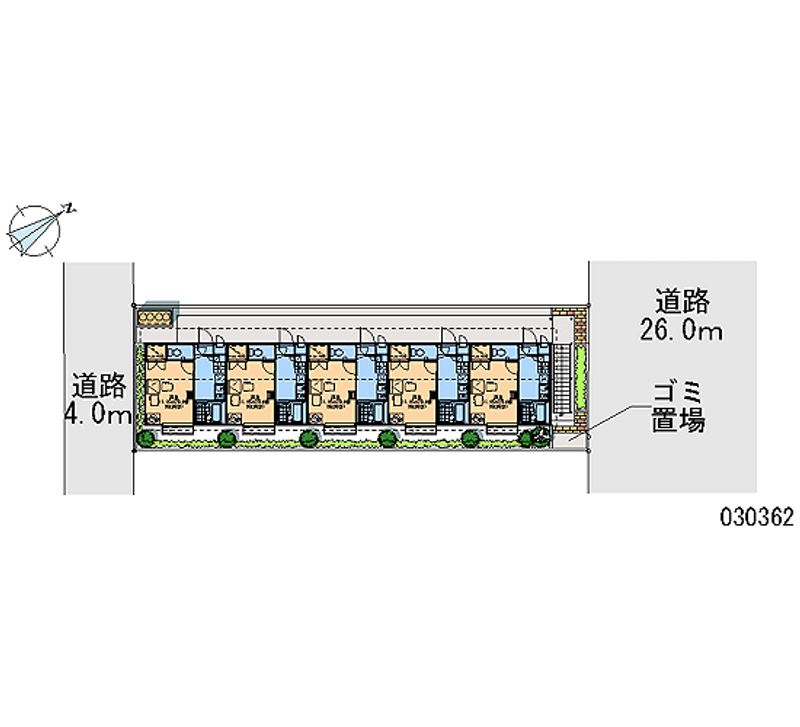 レオパレスイル　リズィエール 区画図