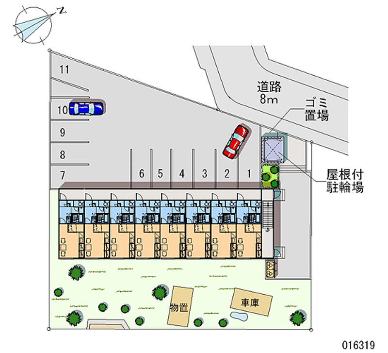 レオパレスＫＩＮＯＳＨＩＴＡ 月極駐車場