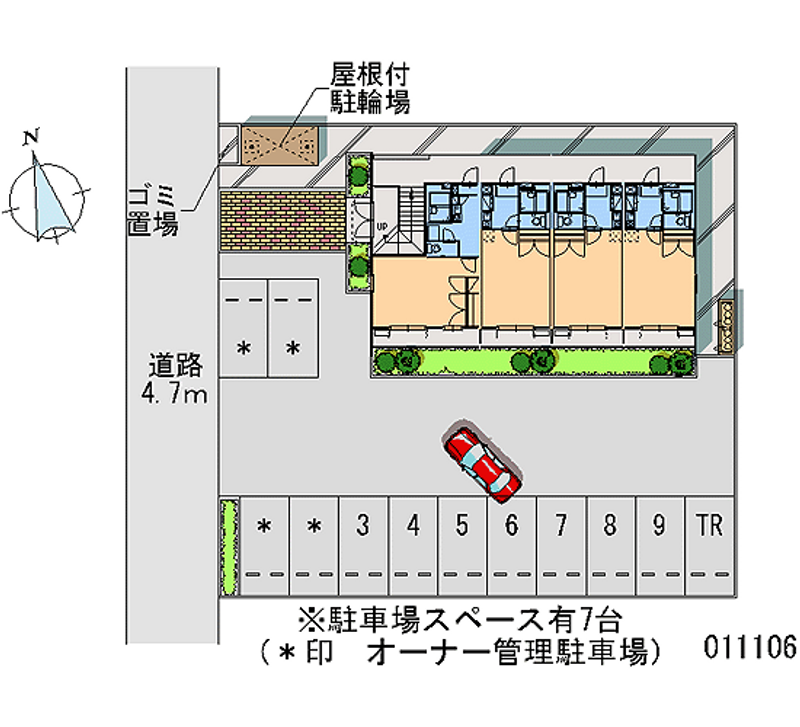 11106 Monthly parking lot