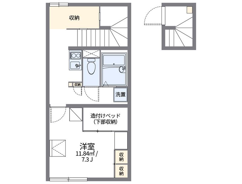 レオパレス松浜 間取図