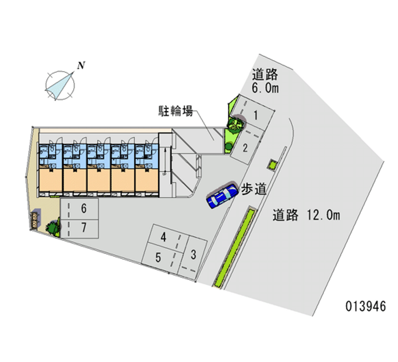 レオパレスフィールド 月極駐車場