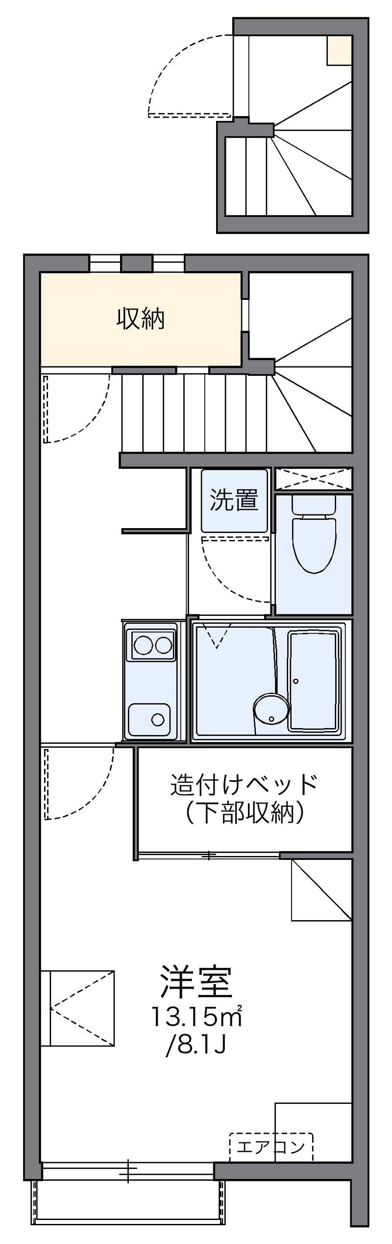 レオネクストＳＨＩＫＩ 間取図